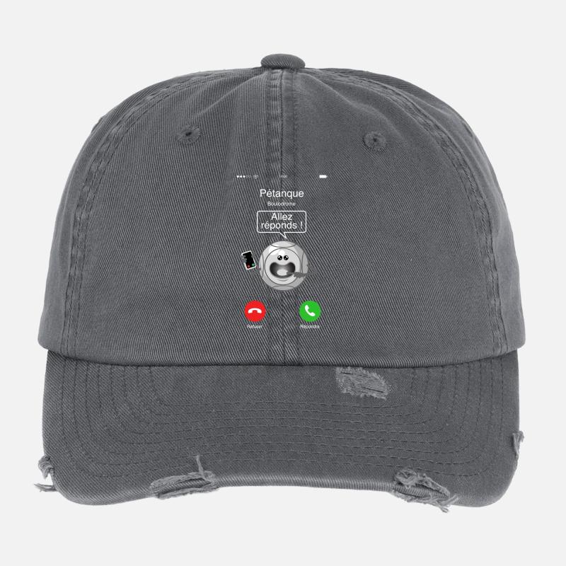 Petanque call Flexfit Vintage Destroyed Cap