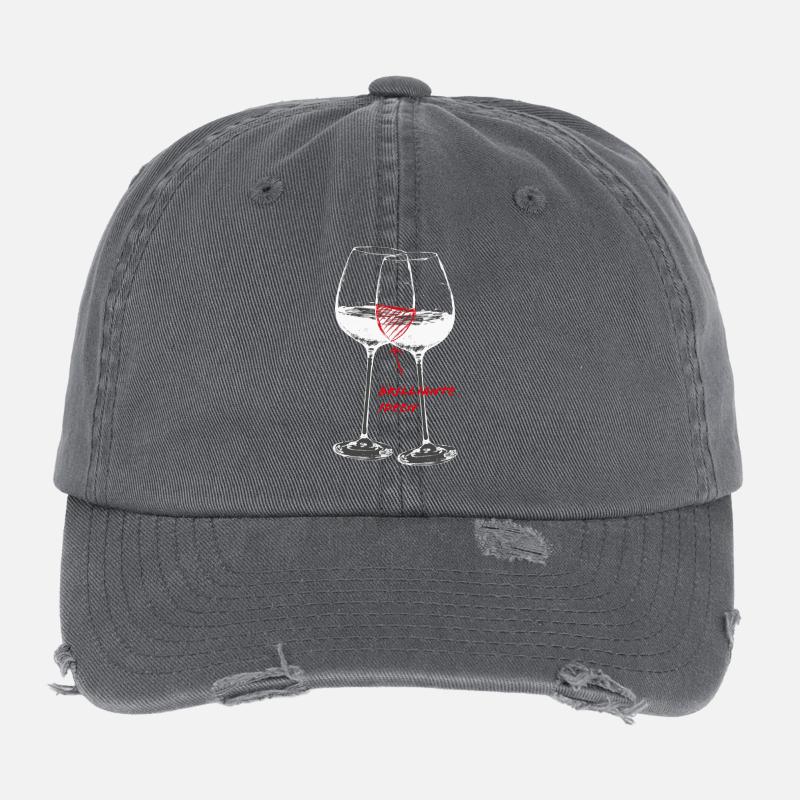 Weingläser- brilliante Ideen Flexfit Vintage Destroyed Cap