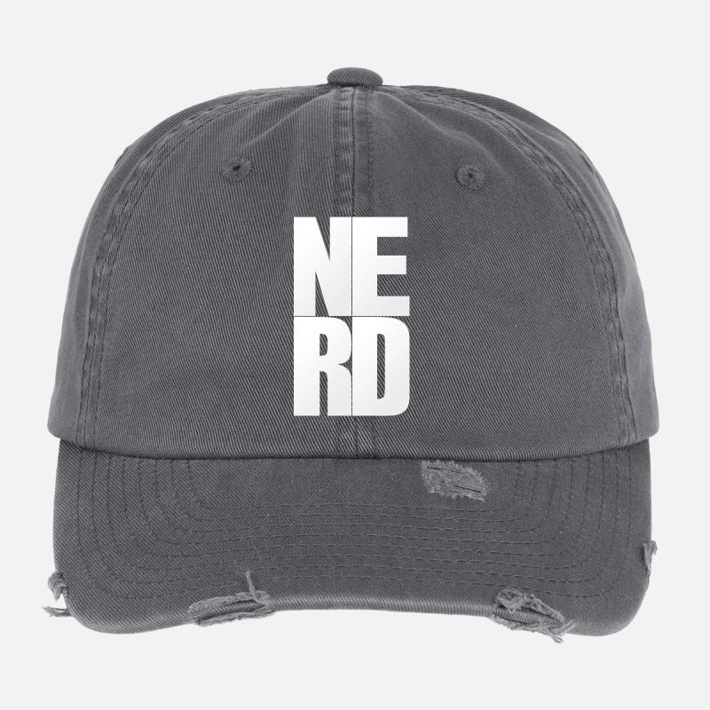 NERDY pour toujours - NERD Casquette vintage effet usé Flexfit