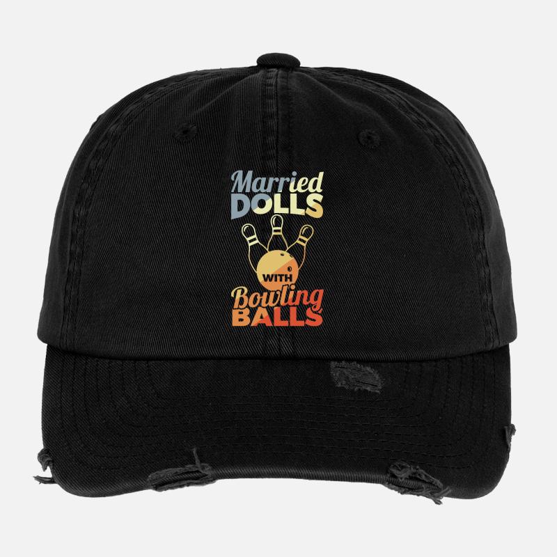 Bowling Girl Flexfit Vintage Destroyed Cap