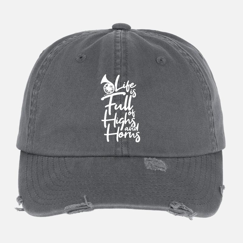 La vie est pleine de hauts et de bas Casquette vintage effet usé Flexfit