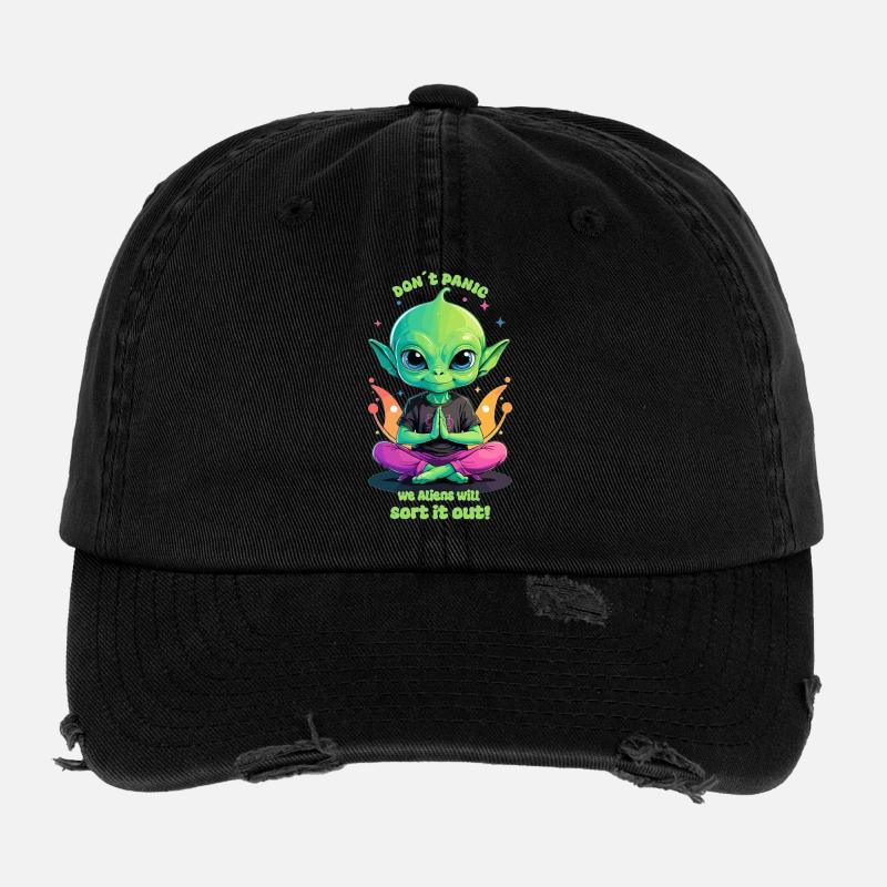 Cute Alien Regulates this ! Flexfit Vintage Destroyed Cap