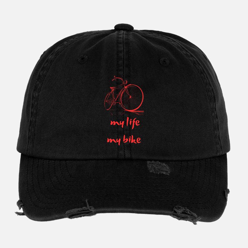 Fahrräder und Motivation zur Bewegung Flexfit Vintage Destroyed Cap