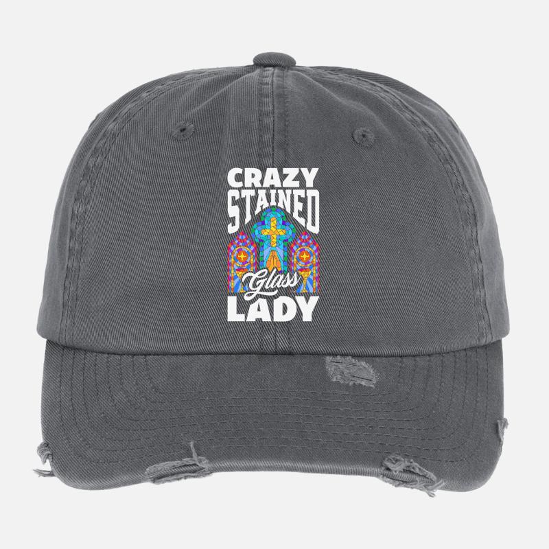 Art du vitrail Artiste du vitrail Casquette vintage effet usé Flexfit