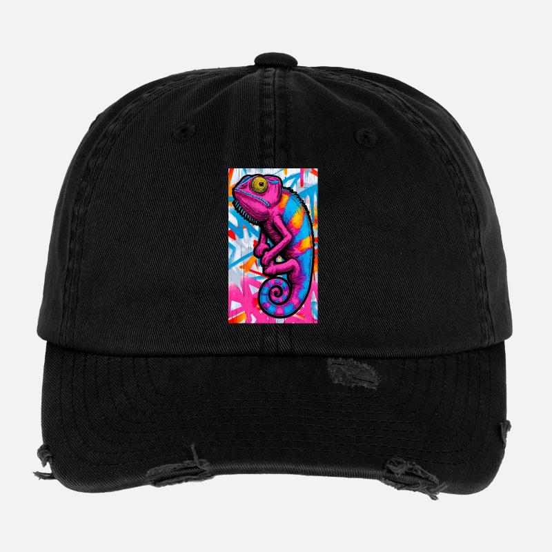 Chamäleon Flexfit Vintage Destroyed Cap