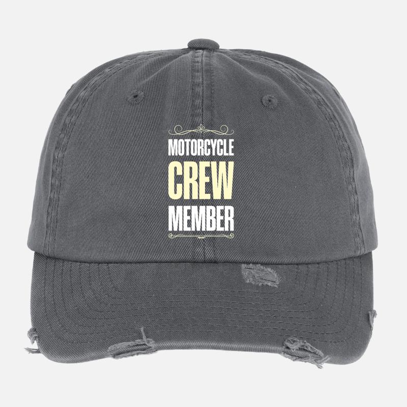 Motorcycle Crew Flexfit Vintage Destroyed Cap