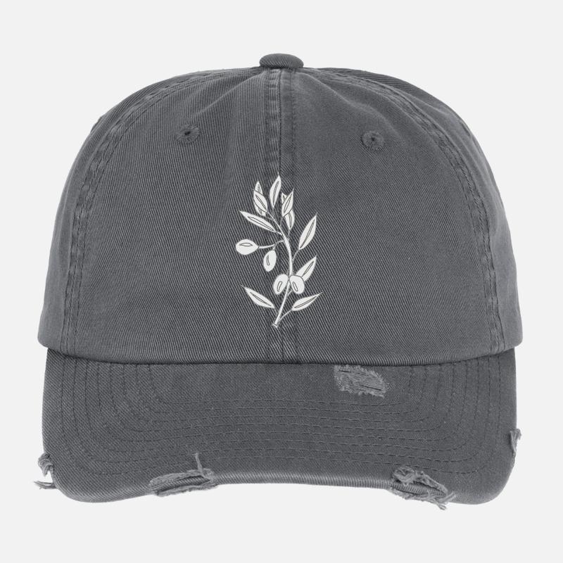 gris olive Casquette vintage effet usé Flexfit