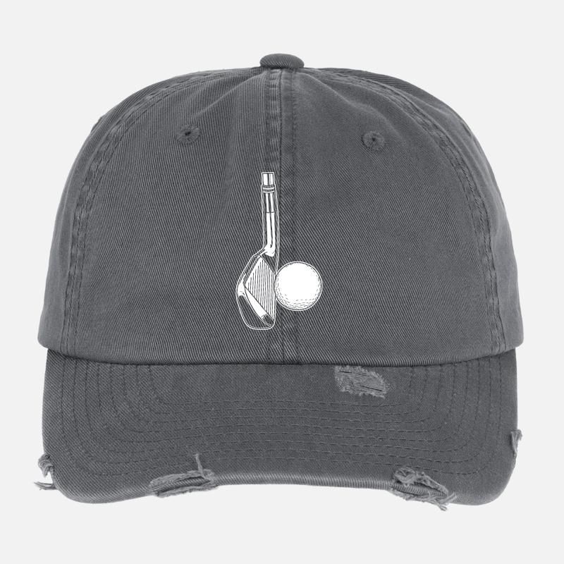 Golf spielen Flexfit Vintage Destroyed Cap