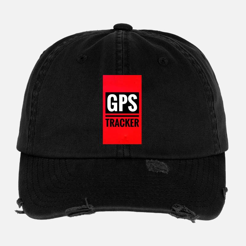 Style d’affiche de suivi GPS Casquette vintage effet usé Flexfit
