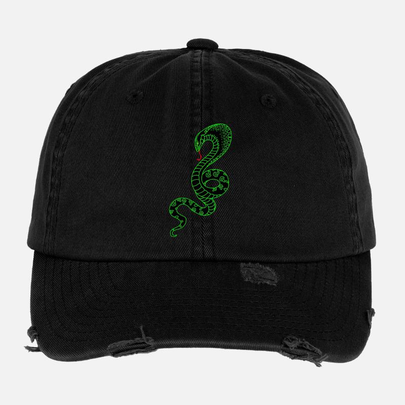 Green hose Flexfit Vintage Destroyed Cap
