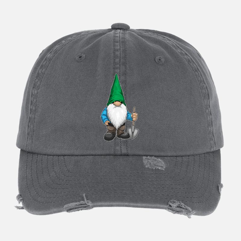 Dwarf Halloween Shovel Flexfit Vintage Destroyed Cap