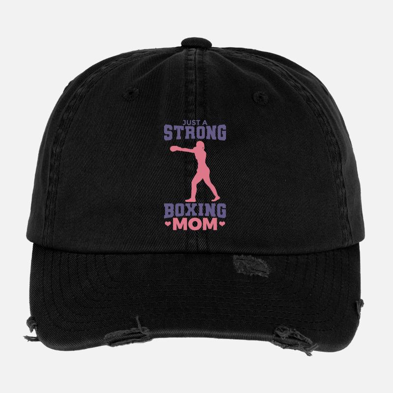 Juste une maman boxeuse forte Casquette vintage effet usé Flexfit