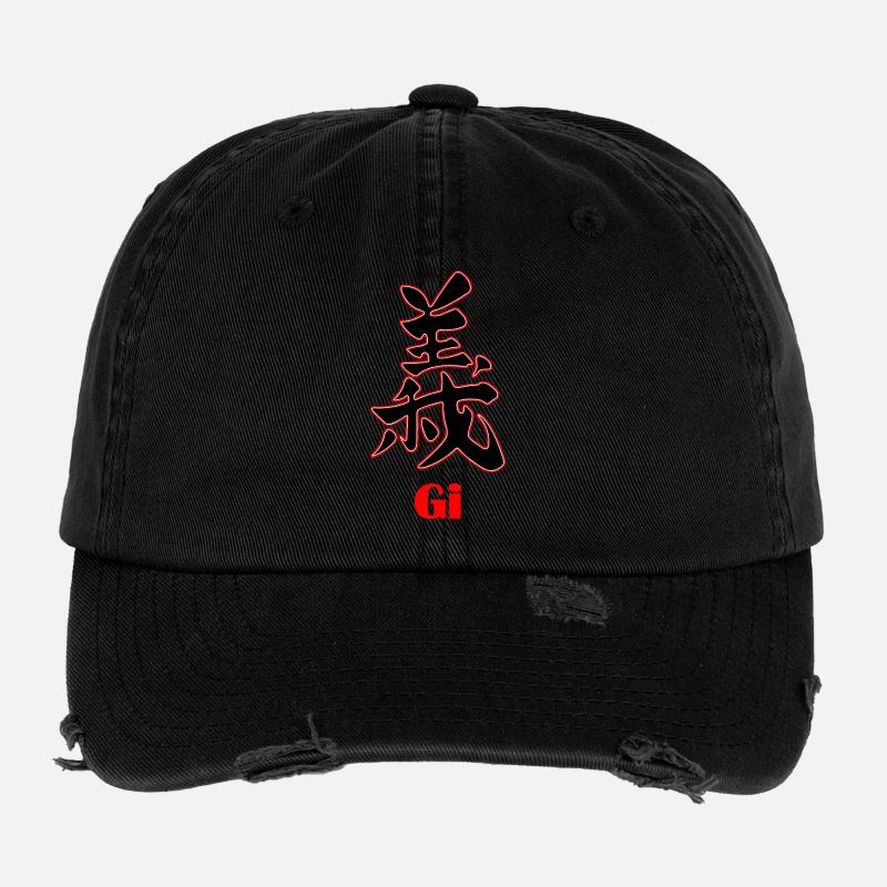 Bushido Gi – Honneur et Justice Casquette vintage effet usé Flexfit