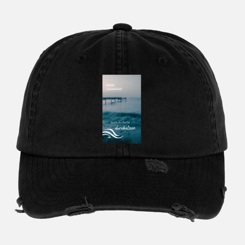 Meeresrauschen Erinnerungstext Flexfit Vintage Destroyed Cap