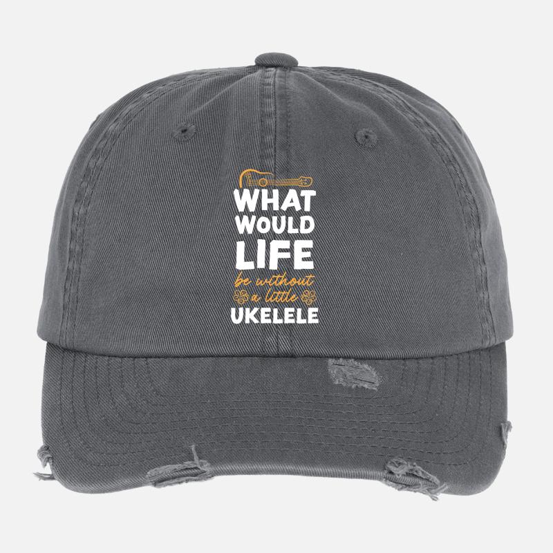 Ukulélé hawaïen uke Que serait Casquette vintage effet usé Flexfit