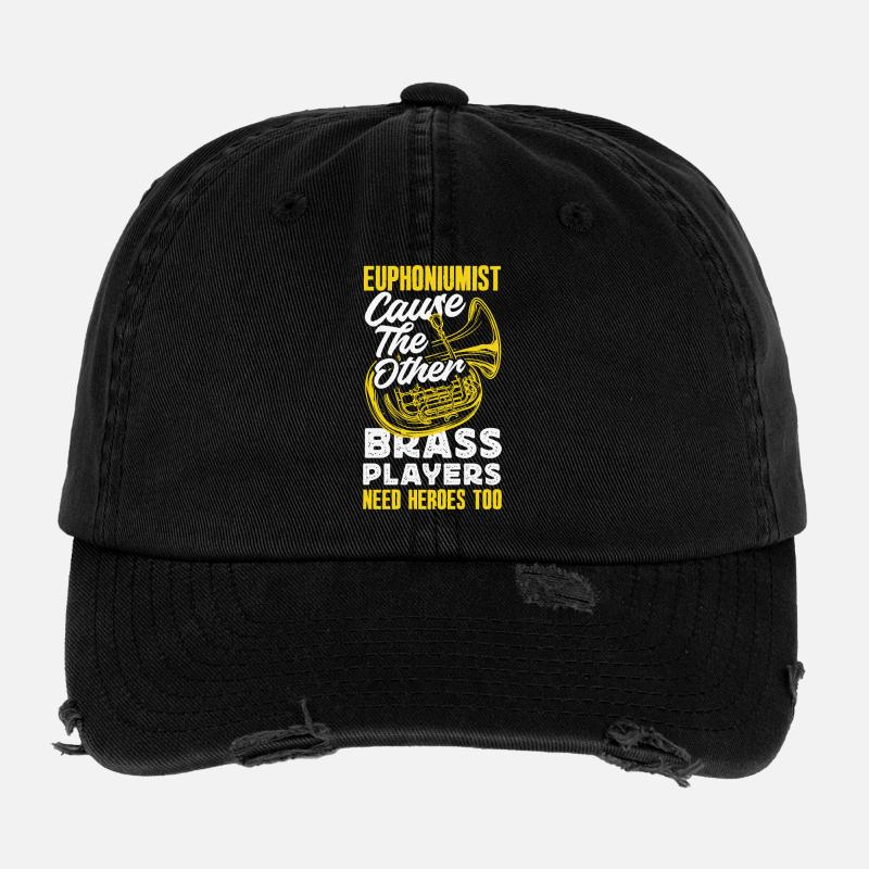 Vintage Euphonium Player Flexfit Vintage Destroyed Cap