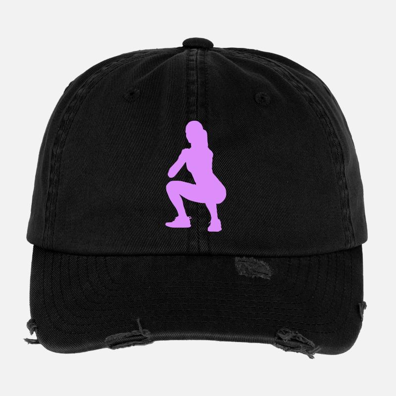 Figure de silhouette trapue Casquette vintage effet usé Flexfit