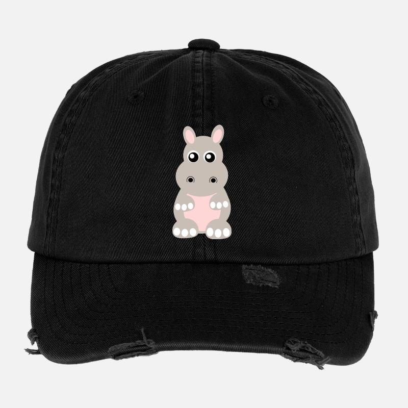 Hippopotame, Hippopotame Casquette vintage effet usé Flexfit