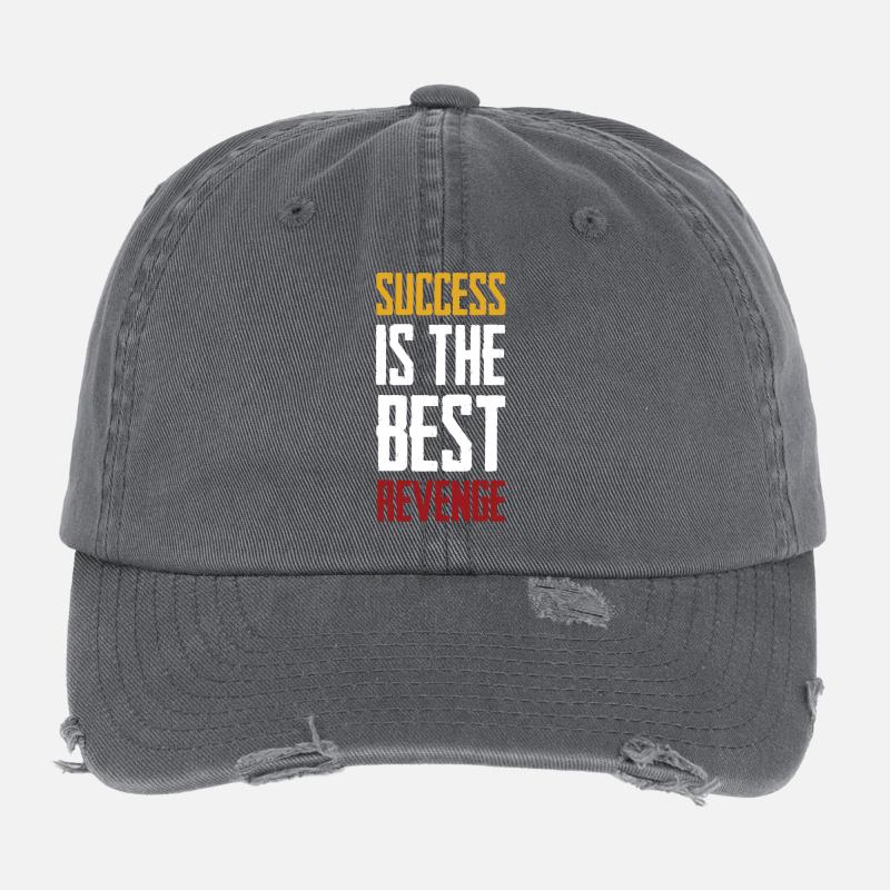 Le succès est la meilleure des vengeances Casquette vintage effet usé Flexfit