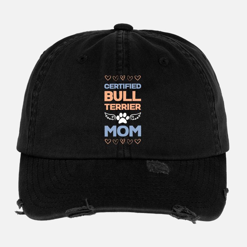 Maman Bull Terrier certifiée Casquette vintage effet usé Flexfit
