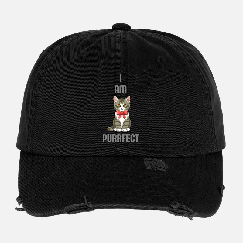 Sigura Design cat Flexfit Vintage Destroyed Cap