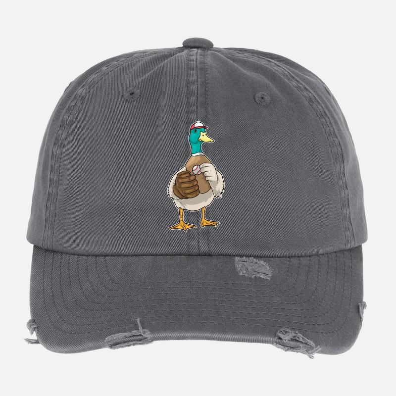 Duck Baseball Baseball Glove Sport Flexfit Vintage Destroyed Cap