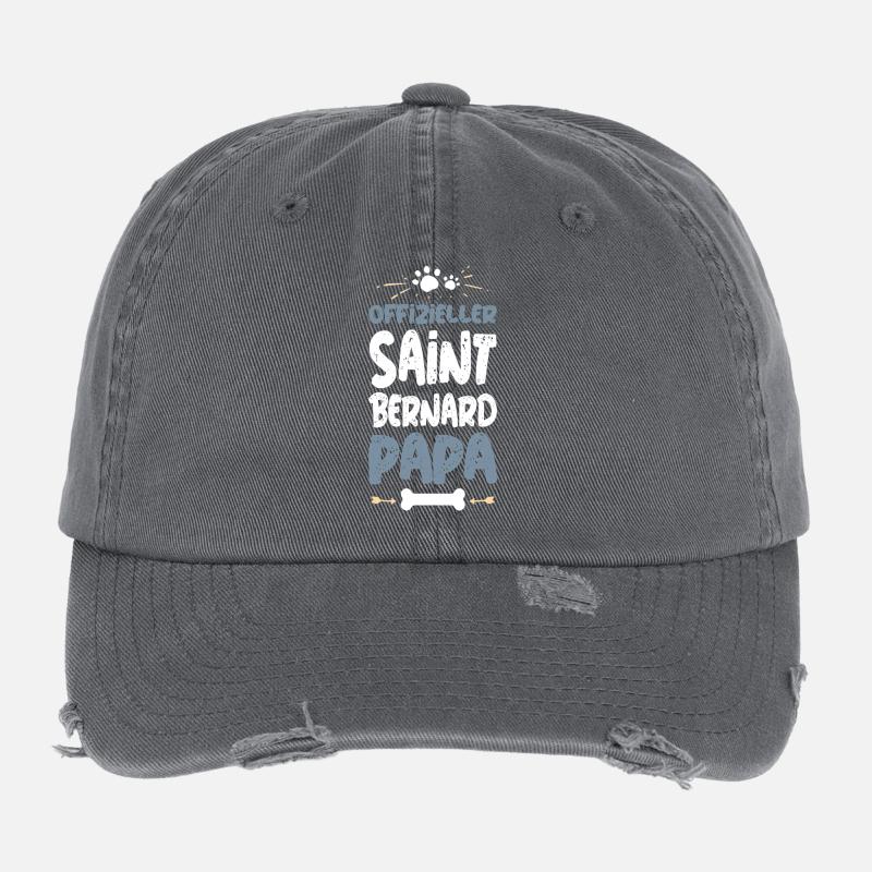 SAINT_BERNARD Casquette vintage effet usé Flexfit