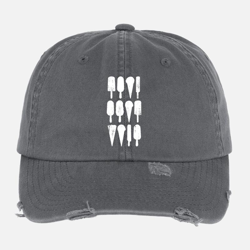 Arômes de crème glacée Casquette vintage effet usé Flexfit