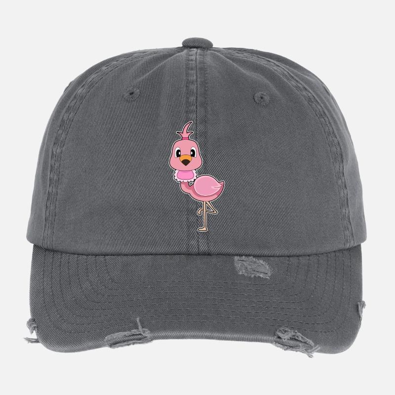Flamingo Baby Lätzchen Flexfit Vintage Destroyed Cap