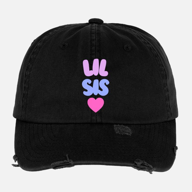 Petite Sœur Love Casquette vintage effet usé Flexfit