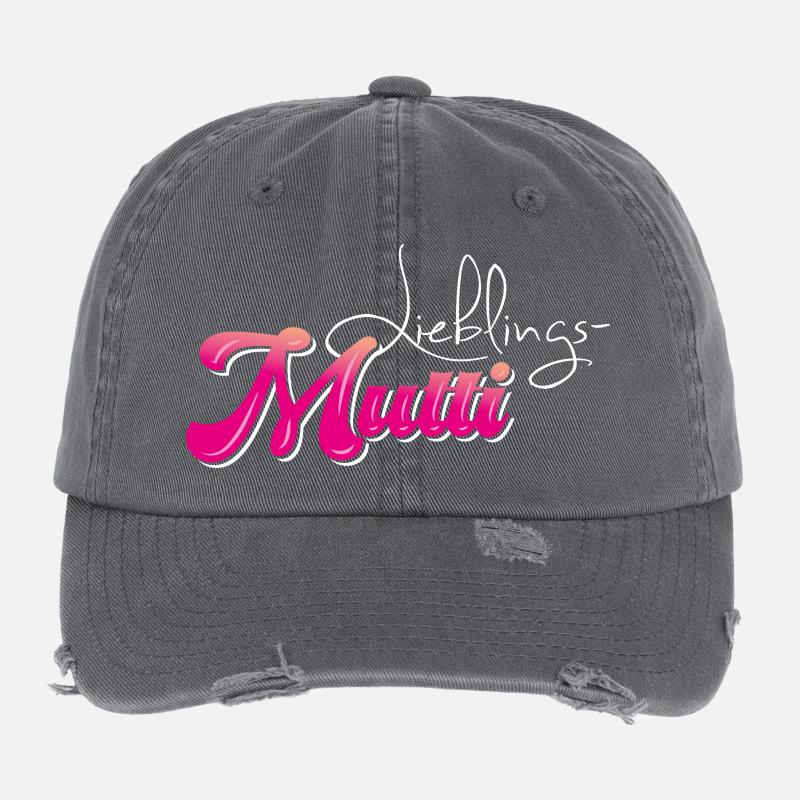 Lieblingsmutti - Muttertag Flexfit Vintage Destroyed Cap