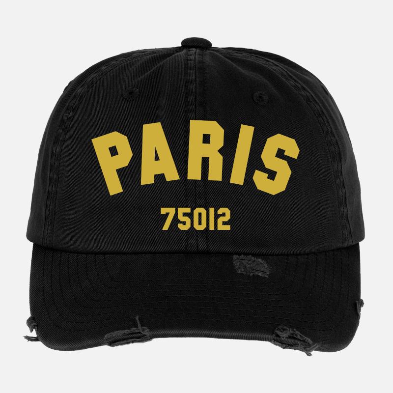 PARIS 12. Arrondissement Flexfit Vintage Destroyed Cap