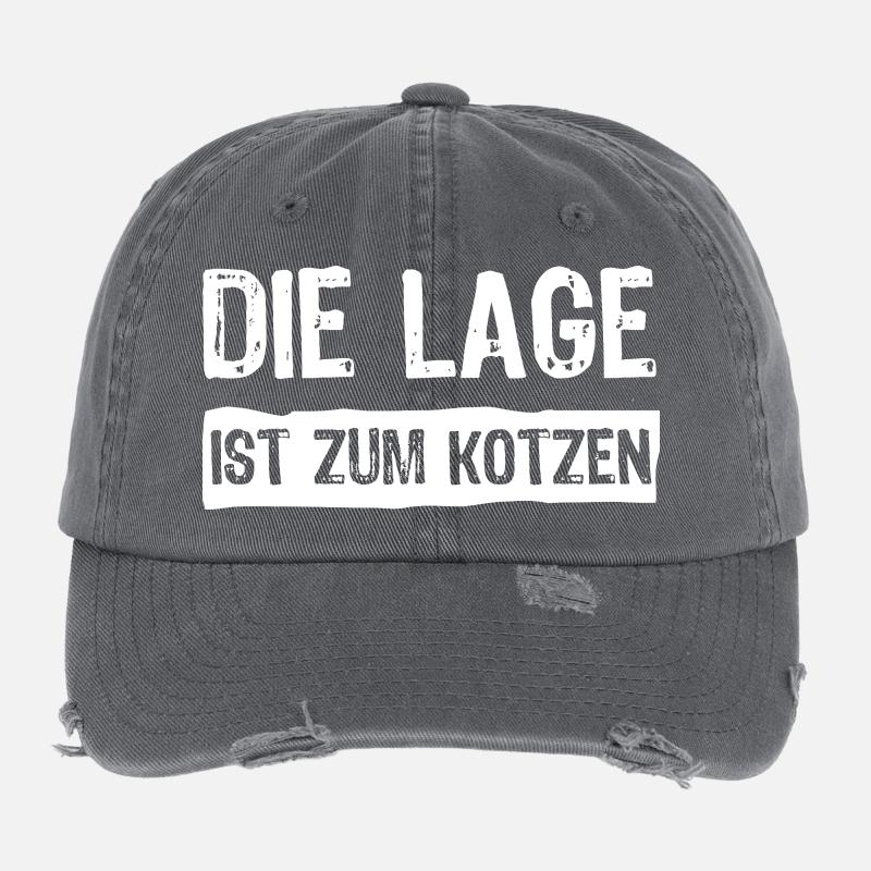 The location sucks Flexfit Vintage Destroyed Cap