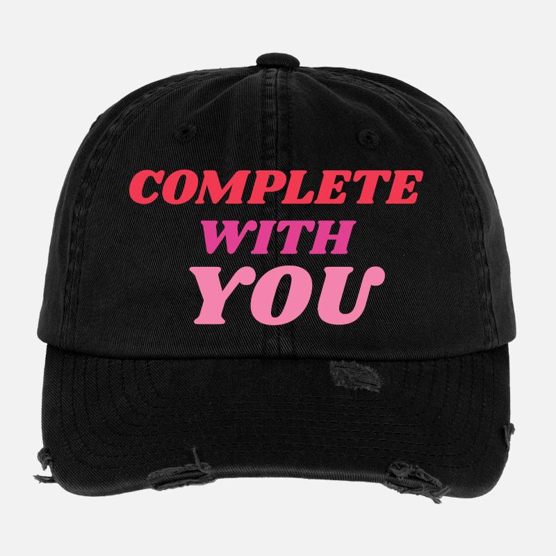 Déclaration romantique complète avec vous Casquette vintage effet usé Flexfit