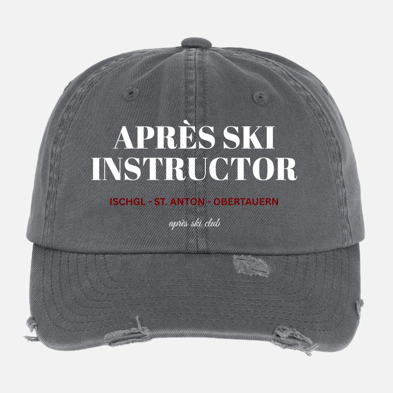 APRrès Moniteur de ski Casquette vintage effet usé Flexfit