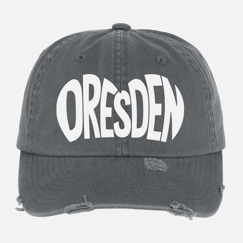 Dresden Schriftzug Flexfit Vintage Destroyed Cap