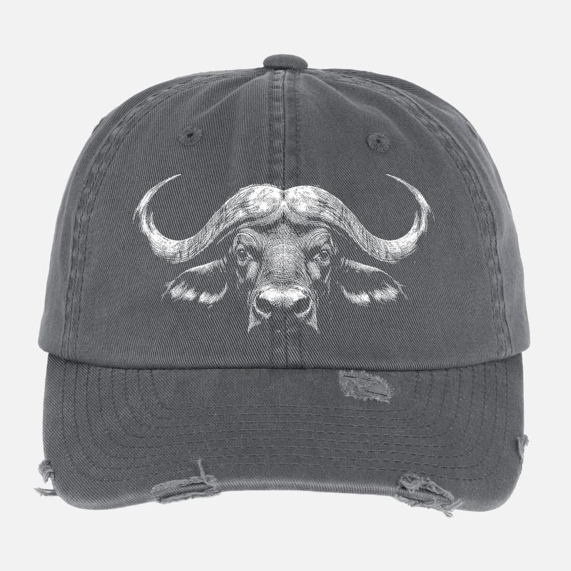 Buffle du Cap Casquette vintage effet usé Flexfit