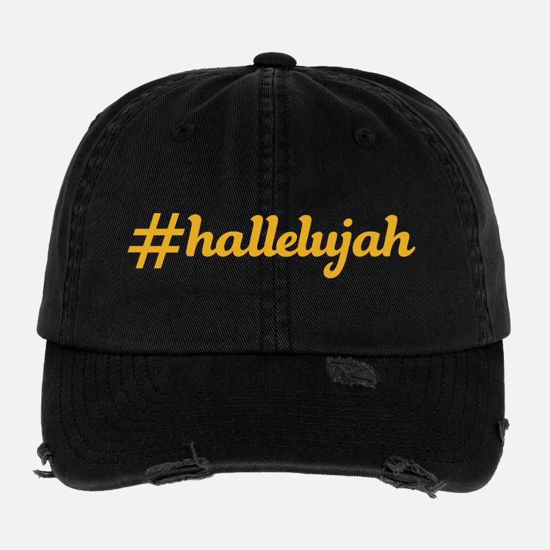 NEU – Halleluja ist das höchste Lob! Flexfit Vintage Destroyed Cap
