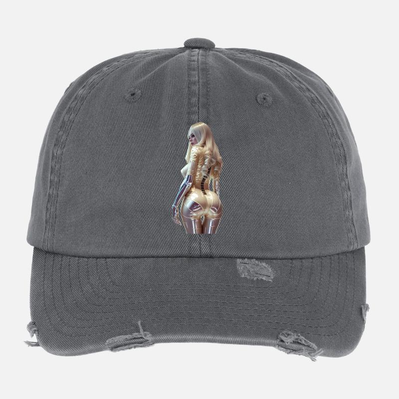 Cogito 01 (sans texte) Casquette vintage effet usé Flexfit