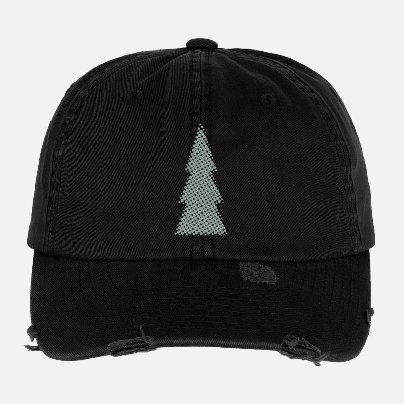 sapin de Noël Pixel Design sapin Casquette vintage effet usé Flexfit