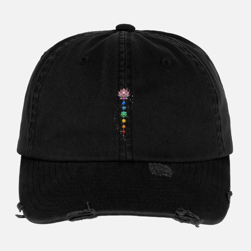 Richte dein Herz auf die Quelle aus. Flexfit Vintage Destroyed Cap