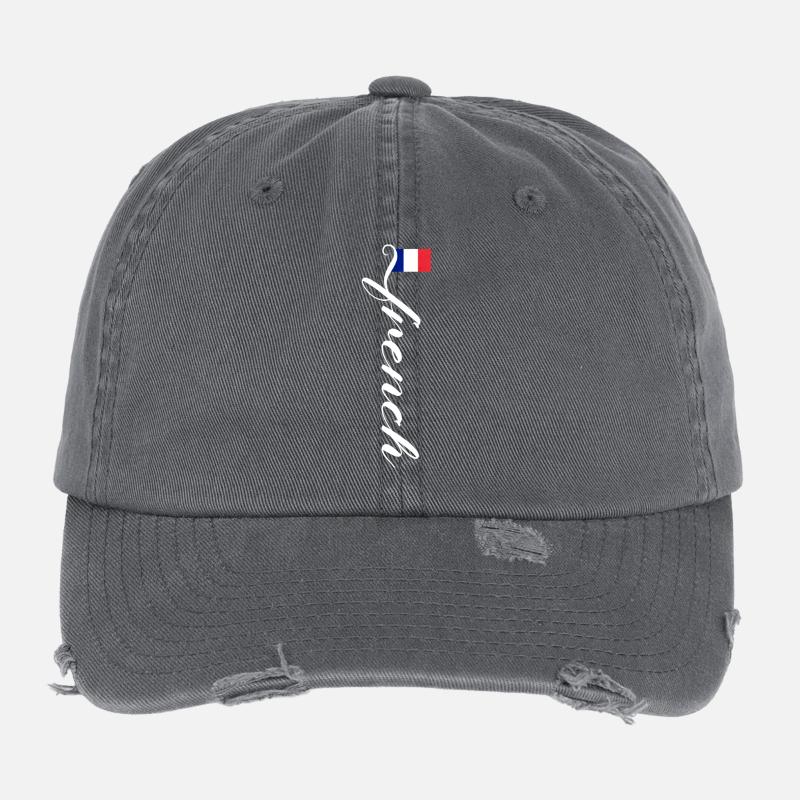 Frankreich Flexfit Vintage Destroyed Cap