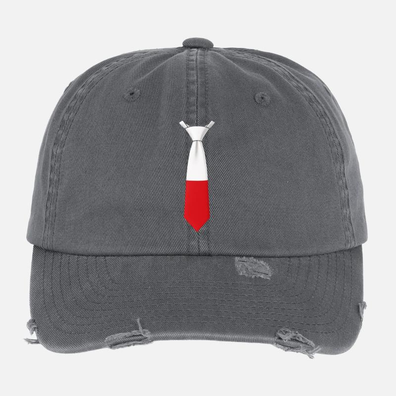 Cravate Pologne – Conception du drapeau Casquette vintage effet usé Flexfit