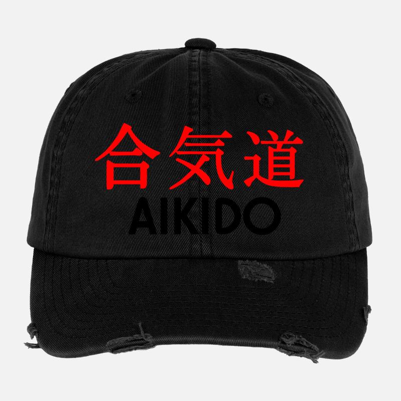 Aikido Kanji Flexfit Vintage Destroyed Cap