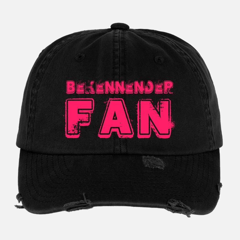 BEKENNENDER FAN Schriftzug Flexfit Vintage Destroyed Cap