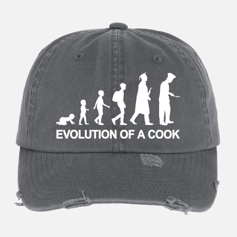 Development of a chef Flexfit Vintage Destroyed Cap
