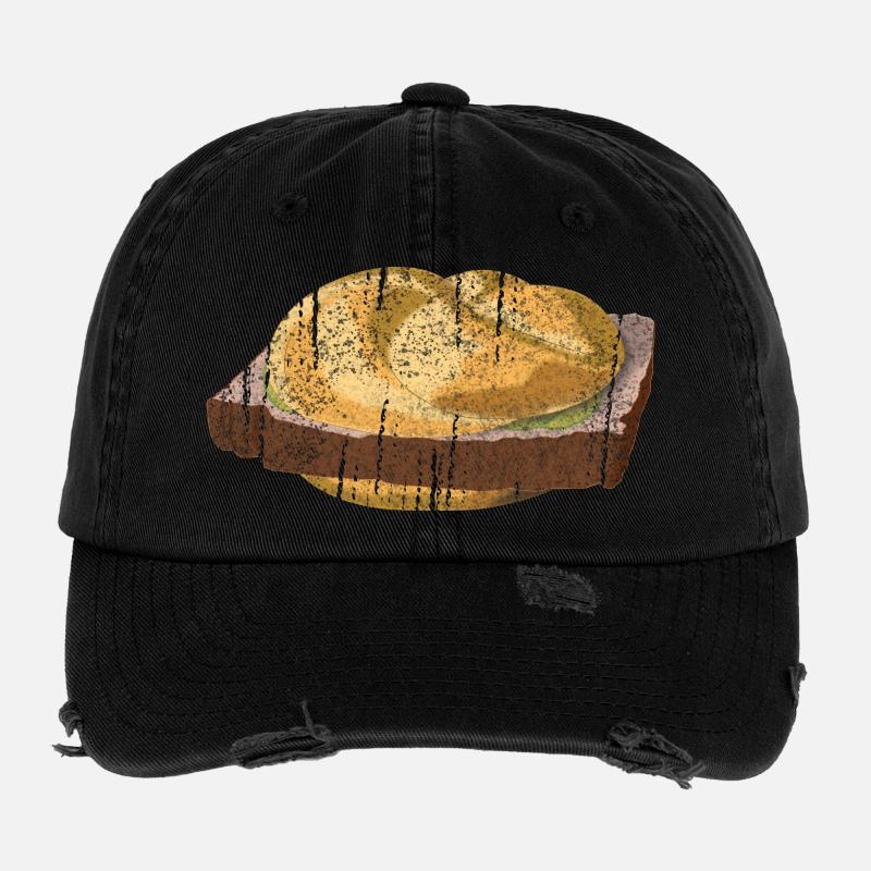Austrian / Bavarian Leberkassemmel Flexfit Vintage Destroyed Cap