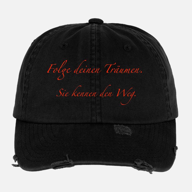 Follow your dreams Flexfit Vintage Destroyed Cap