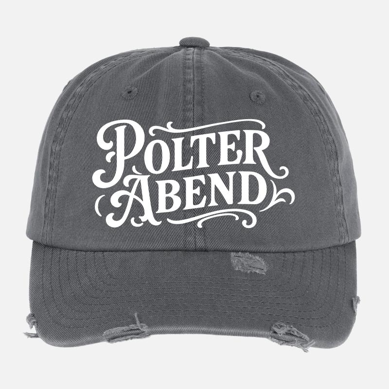 Polter Abend Bräutigam Party Flexfit Vintage Destroyed Cap