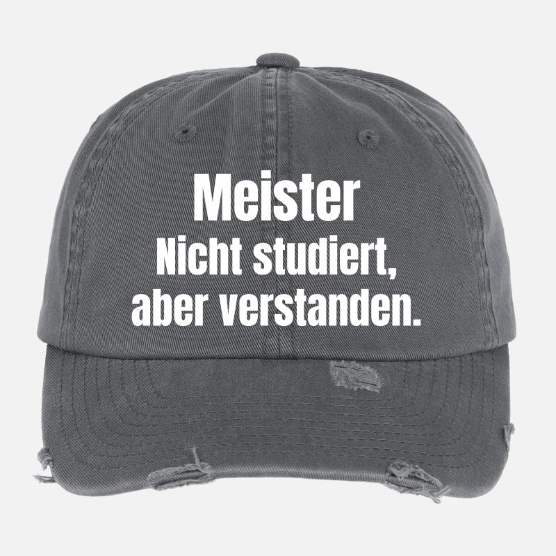 Master not studied – understood Flexfit Vintage Destroyed Cap